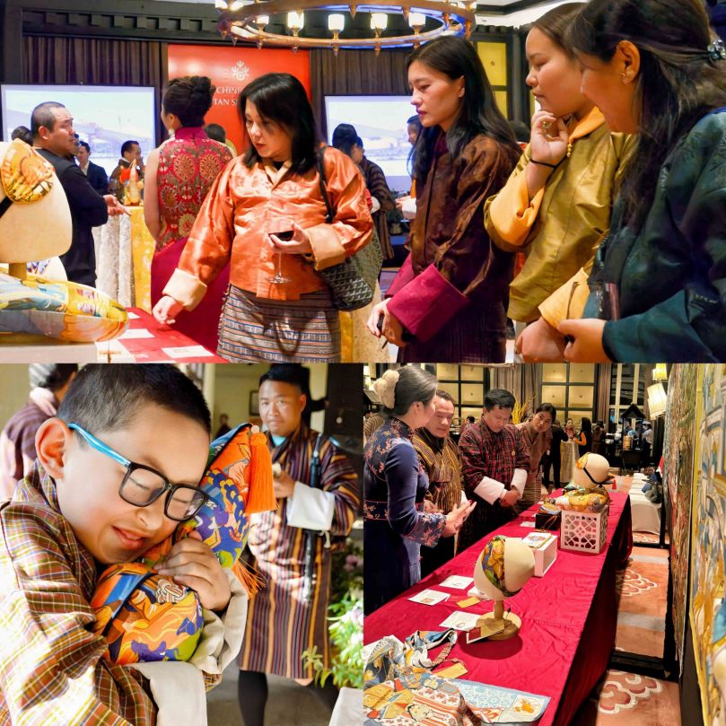 不丹民众亲身体验中国丝绸文化魅力.jpg